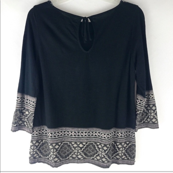 Lucky Brand Black Tribal Shirt - Picture 3 of 3